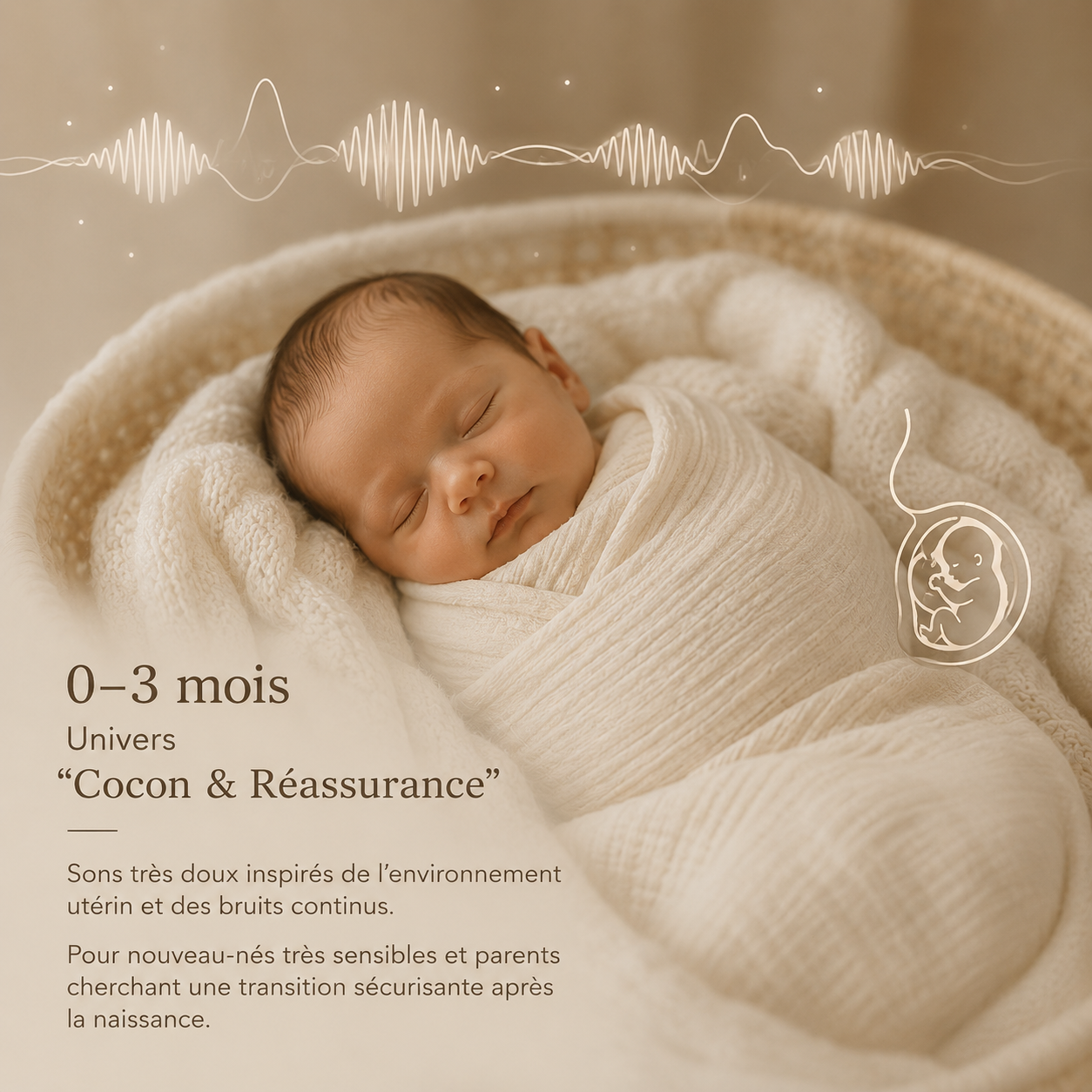 0–3 mois — Univers “Cocon & Réassurance Image