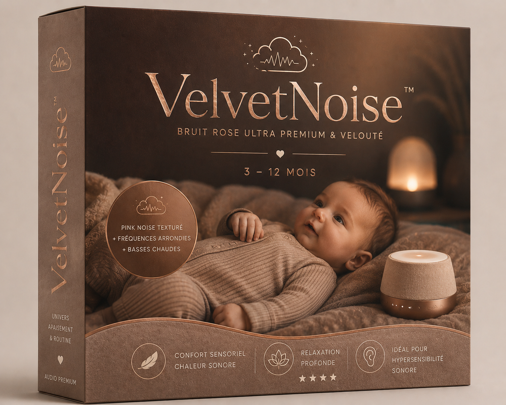 Bruit rose ultra premium & velouté • 3–12 mois