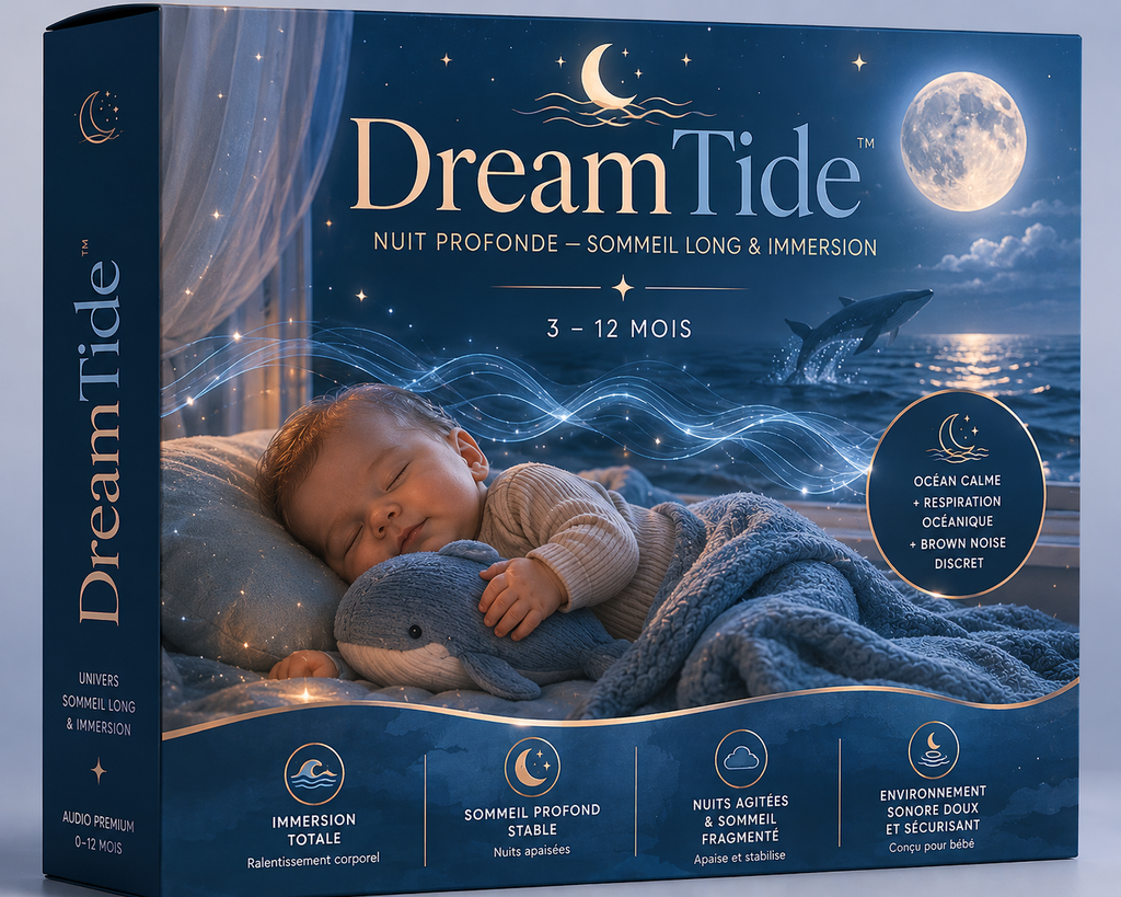 DreamTide Vagues lentes pour sommeil profond • Nuit profonde & immersion