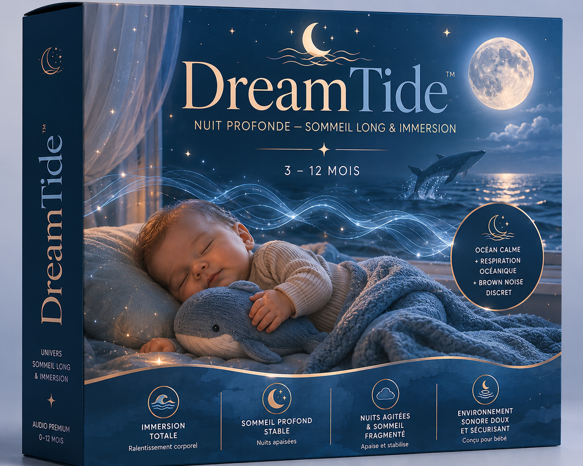 DreamTide Vagues lentes pour sommeil profond • Nuit profonde & immersion