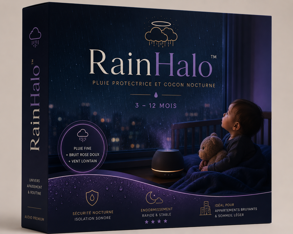 RainHalo Pluie protectrice & cocon nocturne • 3–12 mois